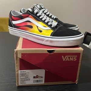 Vans Old Skool Classic Flame Black/Red